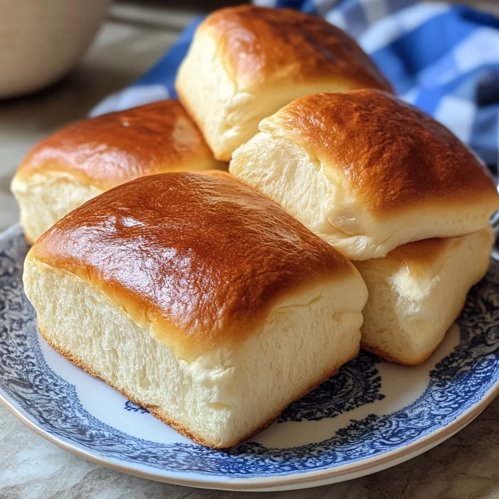 Soft Hawaiian bread rolls on a wooden board