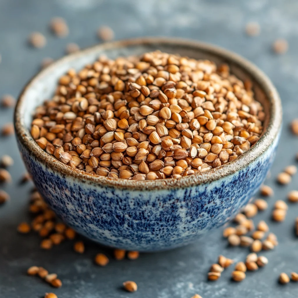 Crispy gluten-free buckwheat crackers on a plate.