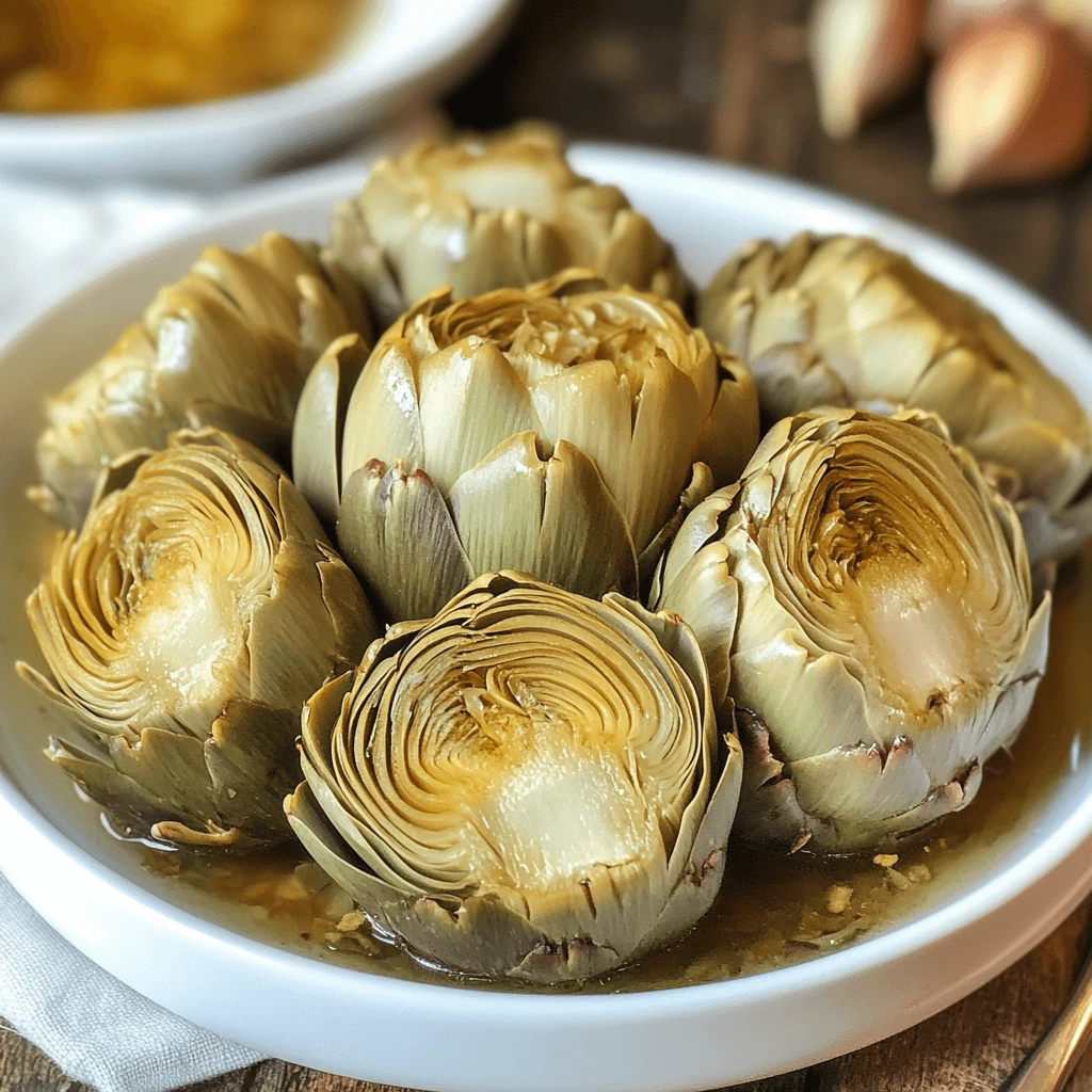 Whole artichokes placed inside an Instant Pot before cooking.